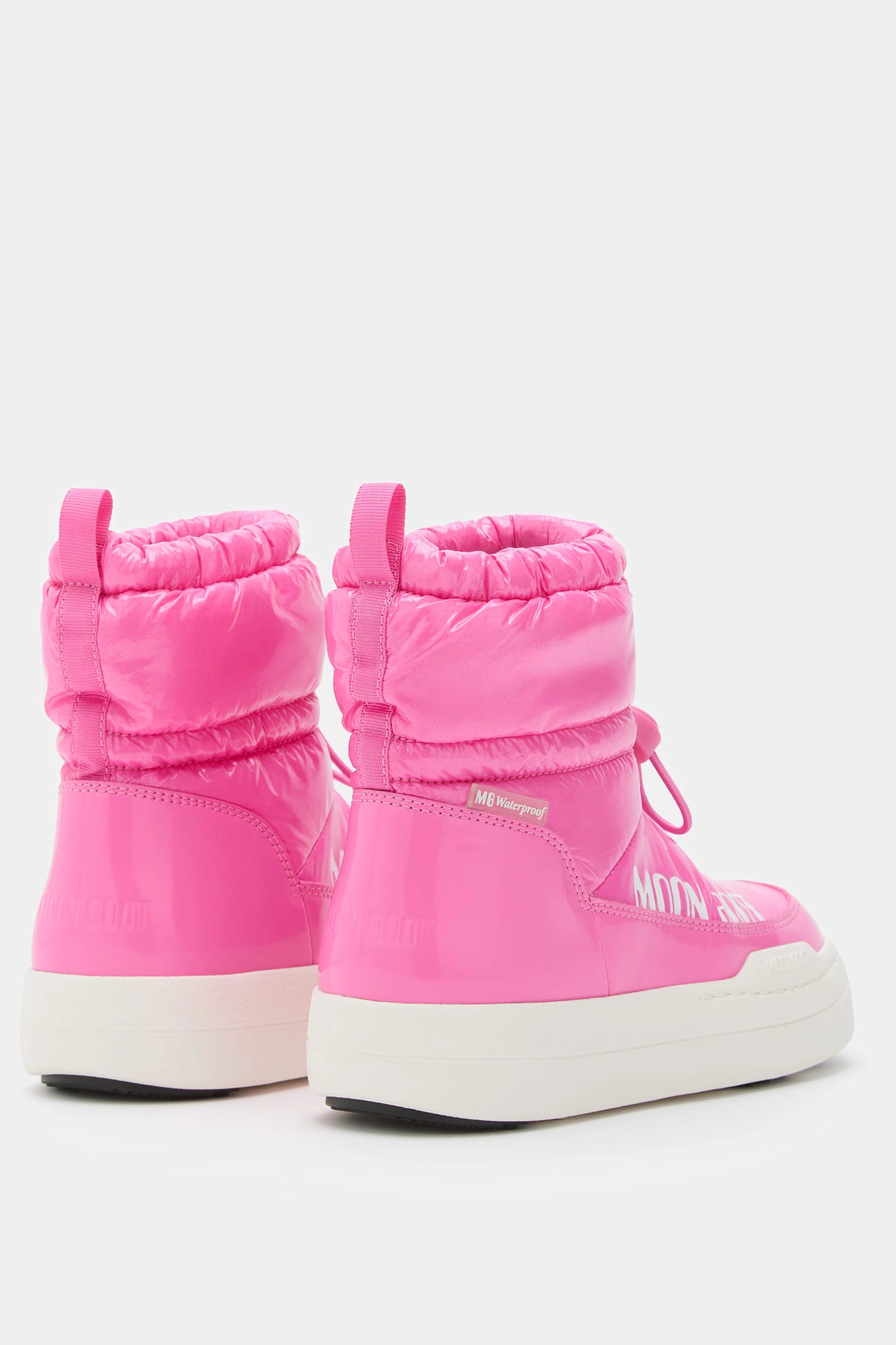 Różowe dziecięce buty zimowe MB JR PARK TUBE MID GLITTER WP