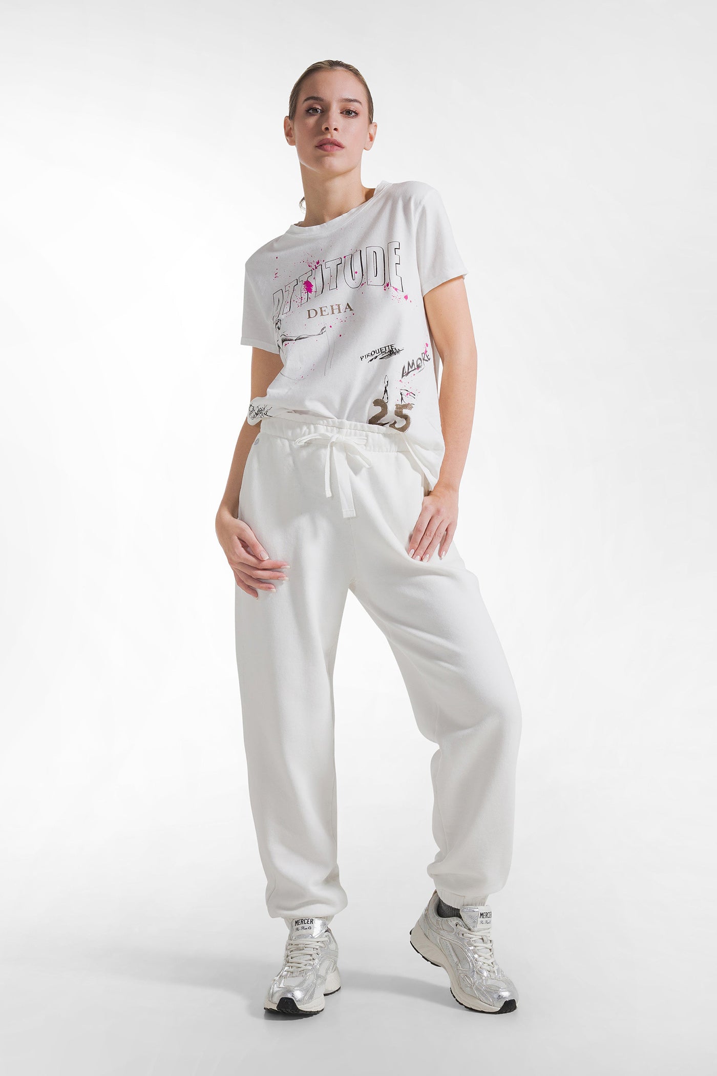 Biały t-shirt damski