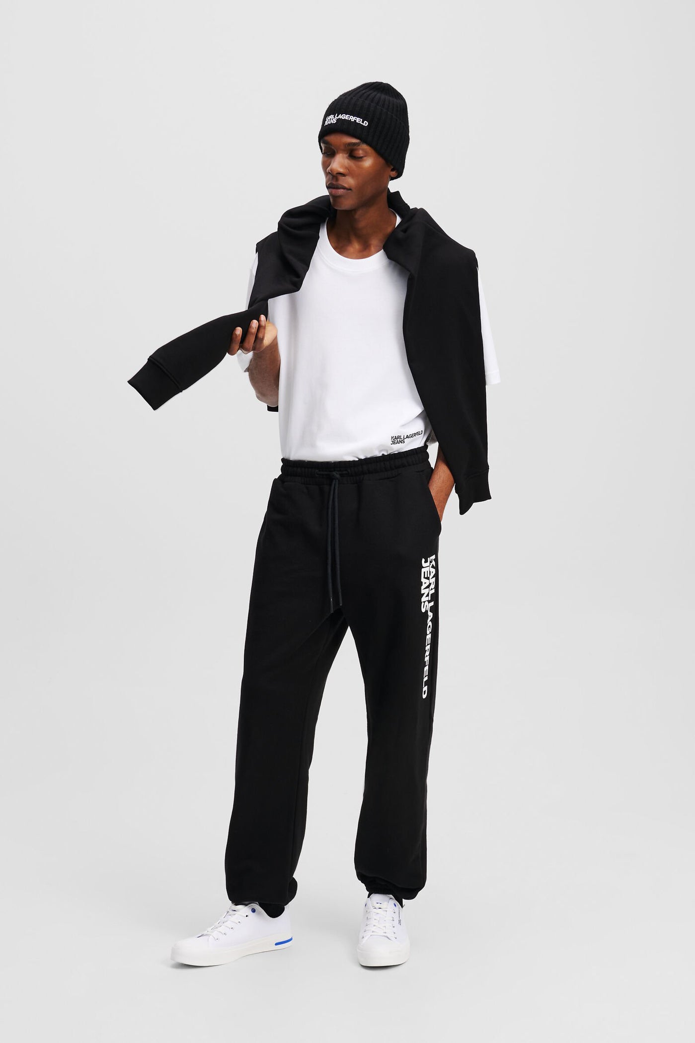 Men's Klj Text Logo Slim Sweatpant