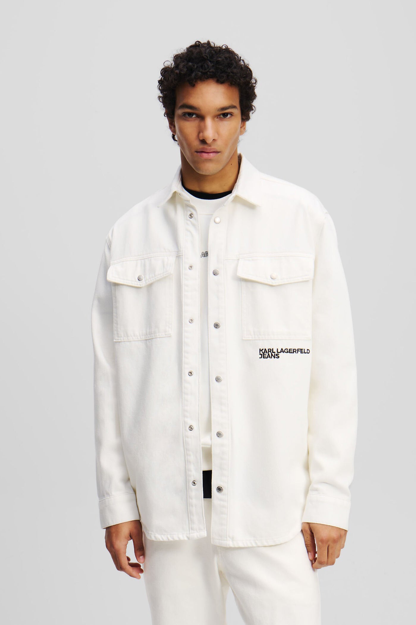 Men's Klj Karl Denim Overshirt