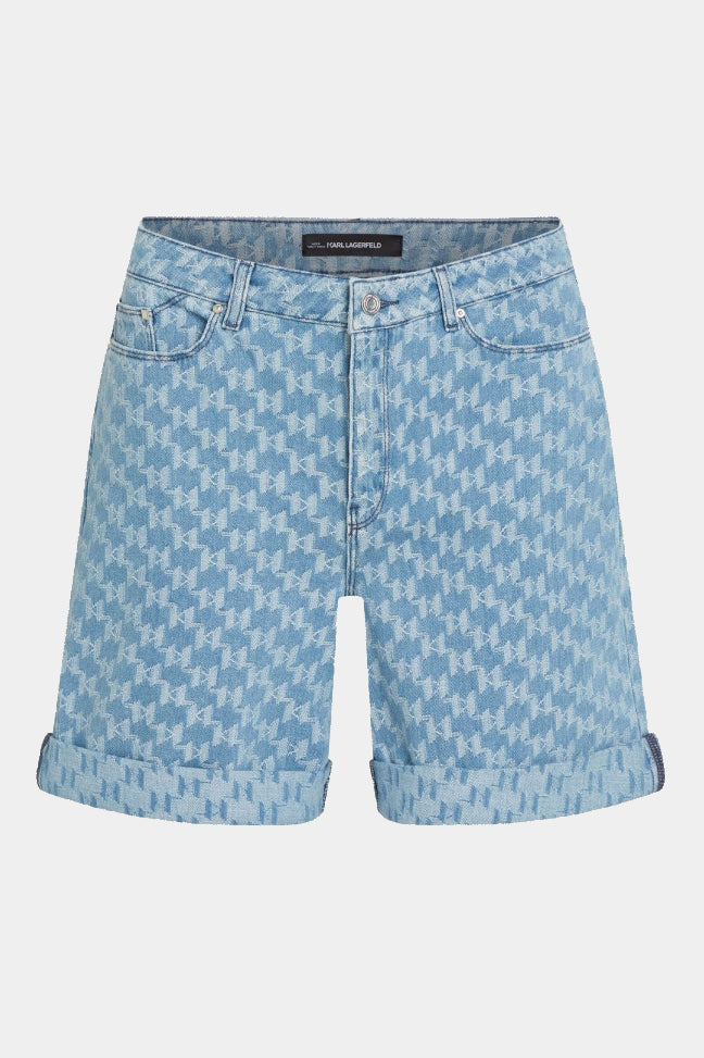 Szorty damskie Kl Jacquard Denim Shorts