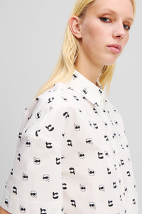 Koszula damska Ikon Aop Cropped Shirt
