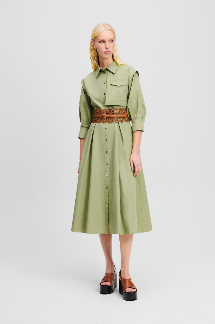 Załaduj zdjęcie do przeglądarki galerii, Sukienka damska Cargo Shirt Dress