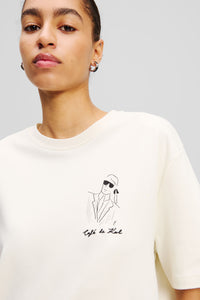 T-shirt damski Klxjp Oversized Karl T-Shirt