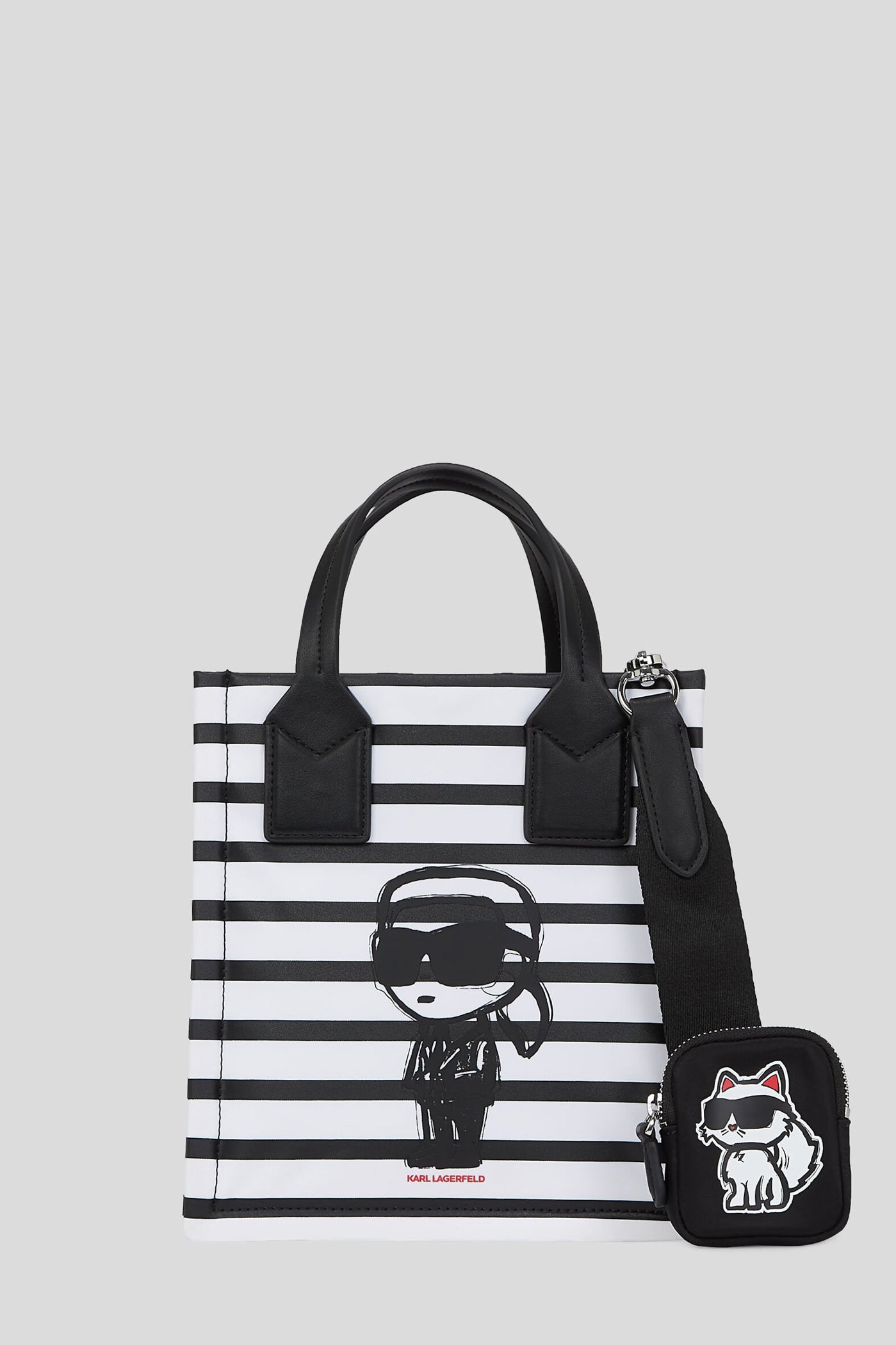 Torebka damska Ikon Nylon Stripes Sm Sq Tote