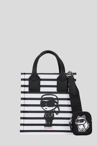 Torebka damska Ikon Nylon Stripes Sm Sq Tote