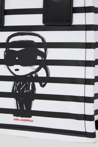 Torebka damska Ikon Nylon Stripes Sm Sq Tote