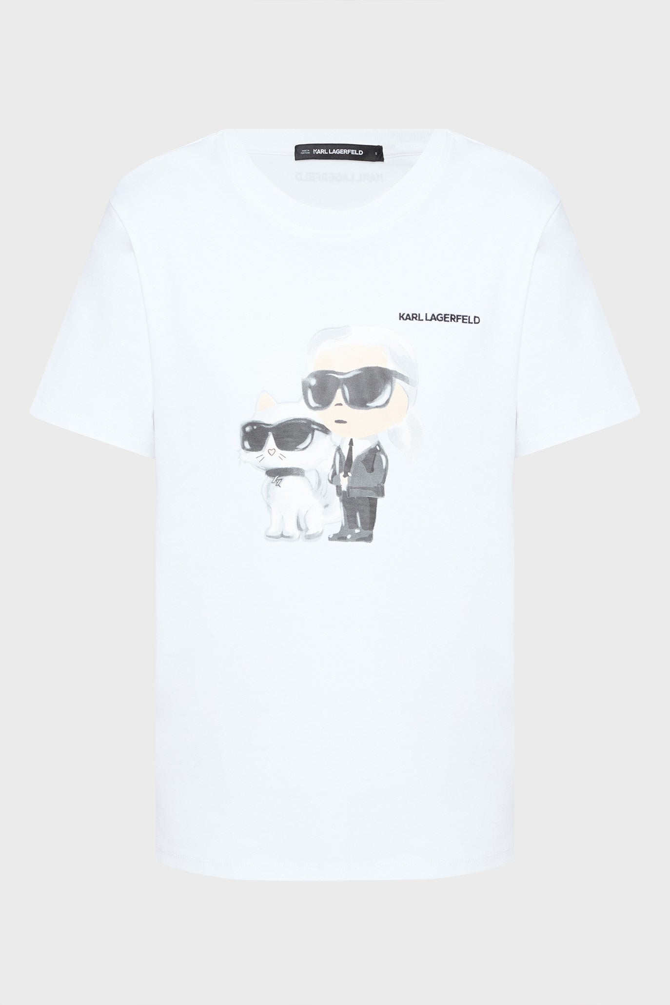 Biały t-shirt damski Ikon Karl & Choupetteikon