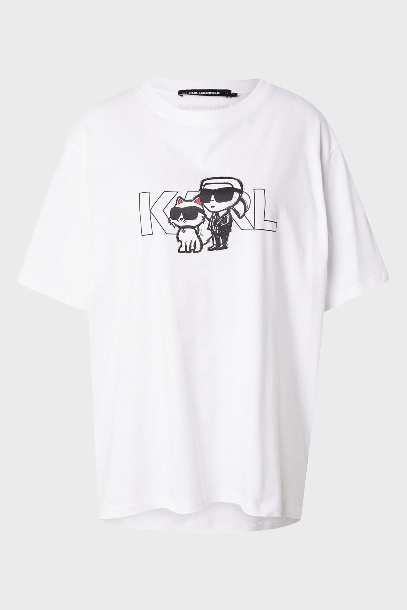 Biały t-shirt damski Oversized
