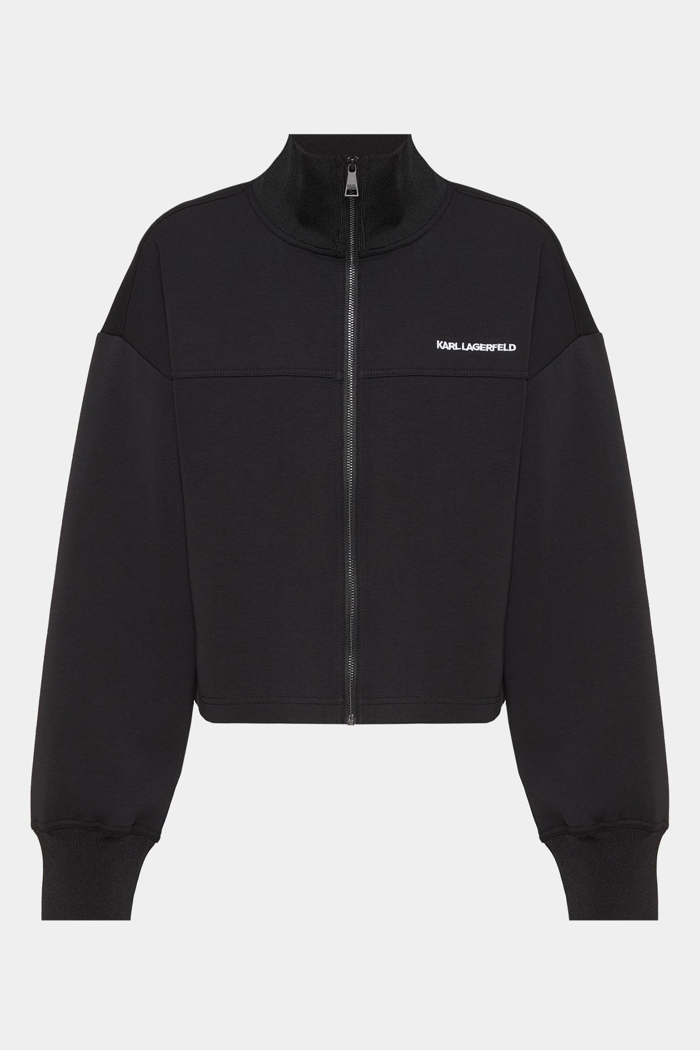 Czarna bluza rozpinana Elongated logo