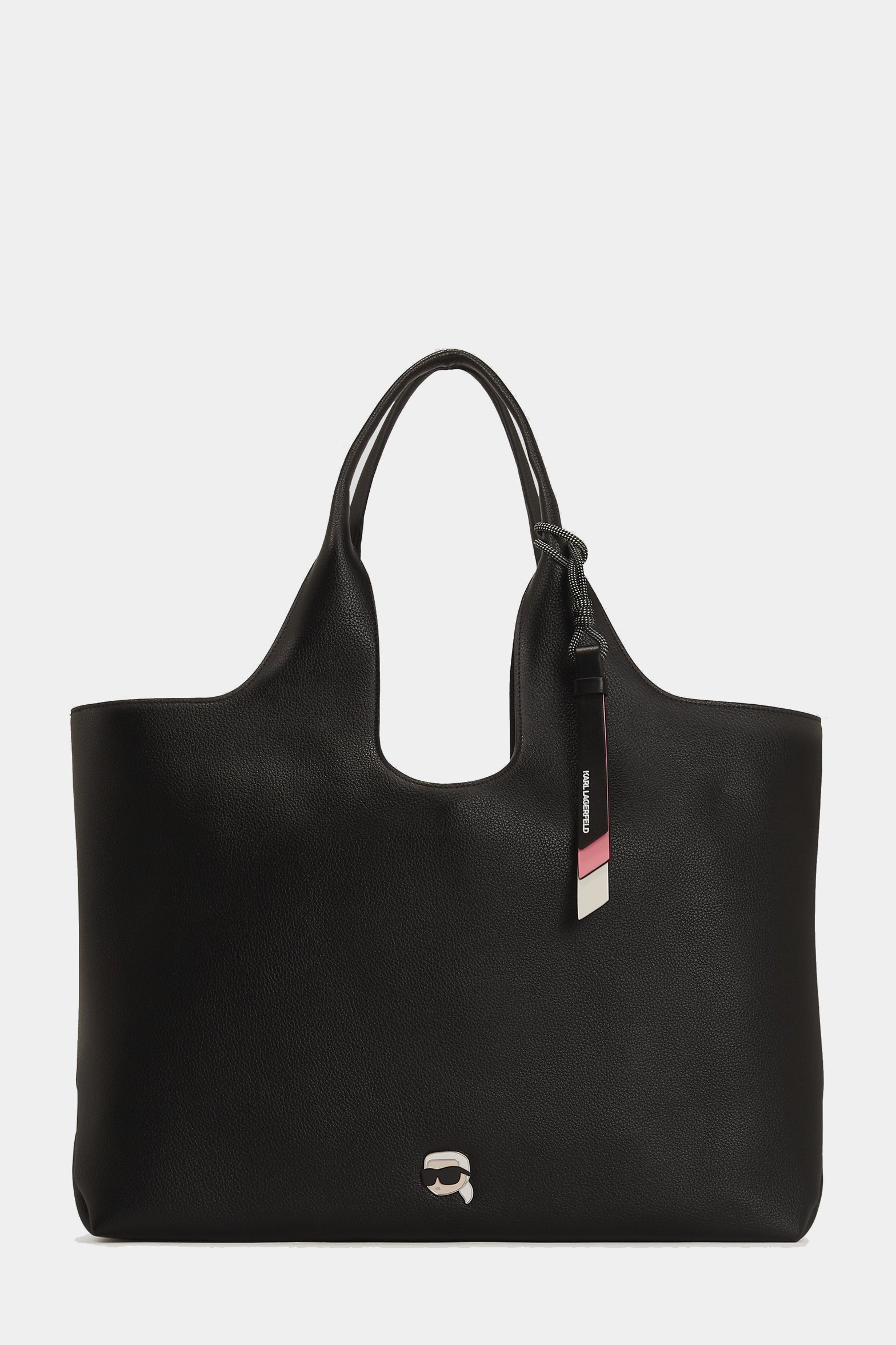 Czarna torba Ikon Grainy Soft L