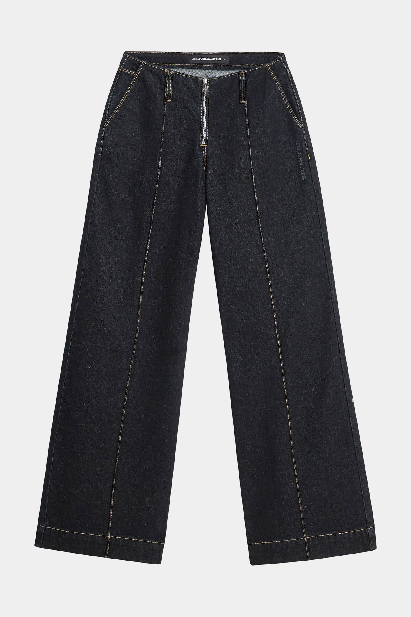 Granatowe jeansy Ikon Wide Leg