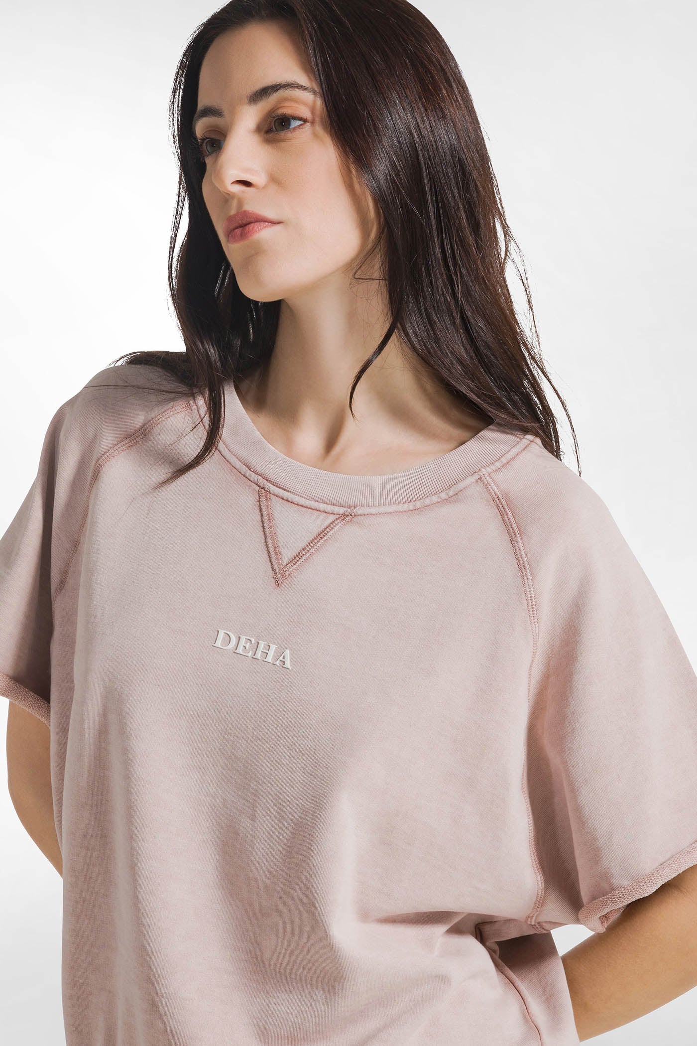 Damska bluza organiczna w odcieniach brązu