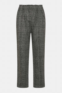 Spodnie damskie Check Jacquard Pleated Pants