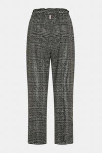 Spodnie damskie Check Jacquard Pleated Pants