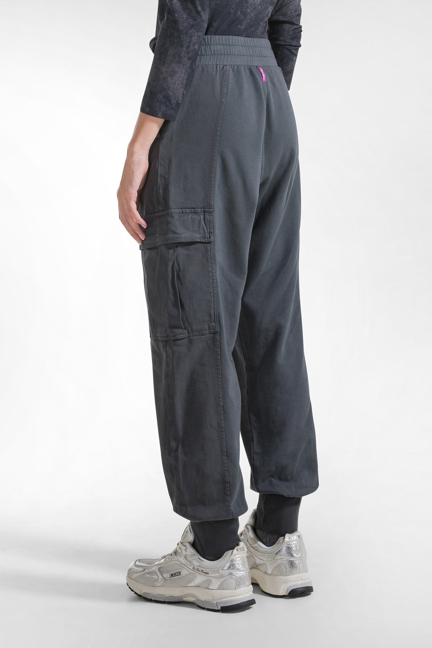 Spodnie cargo z twillu