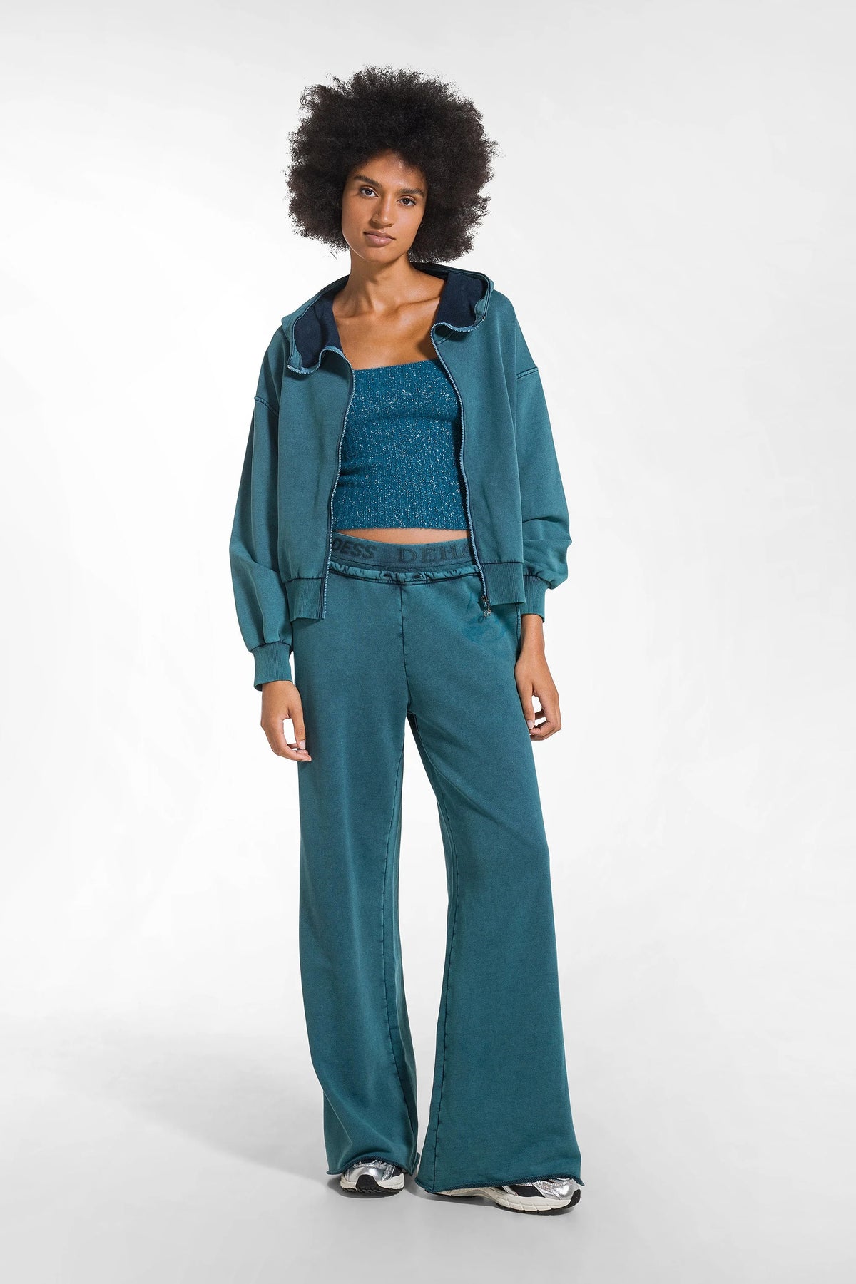 Niebieska bluza damska