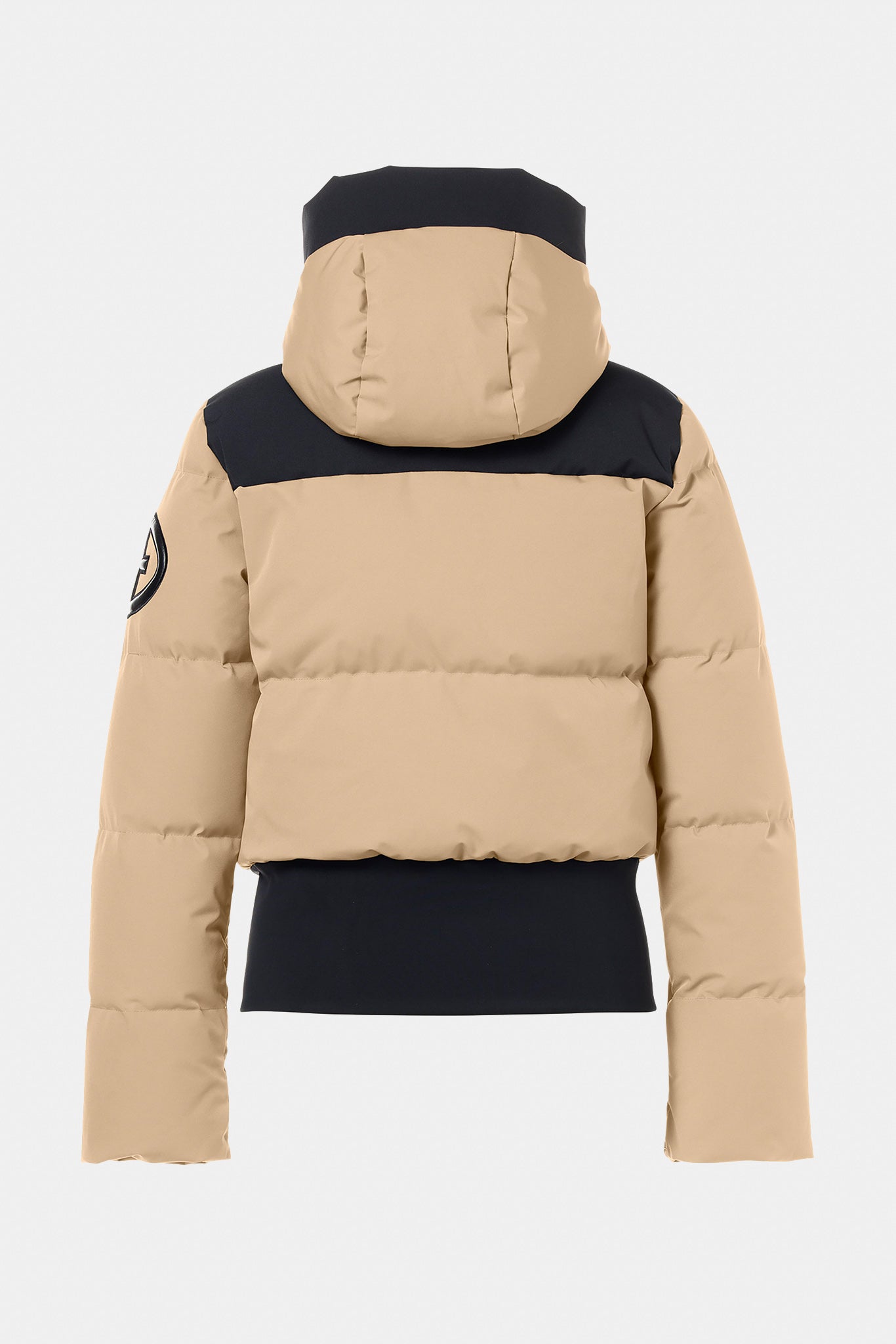 Brązowa kurtka bomber z kapturem VILLAGE ski jacket