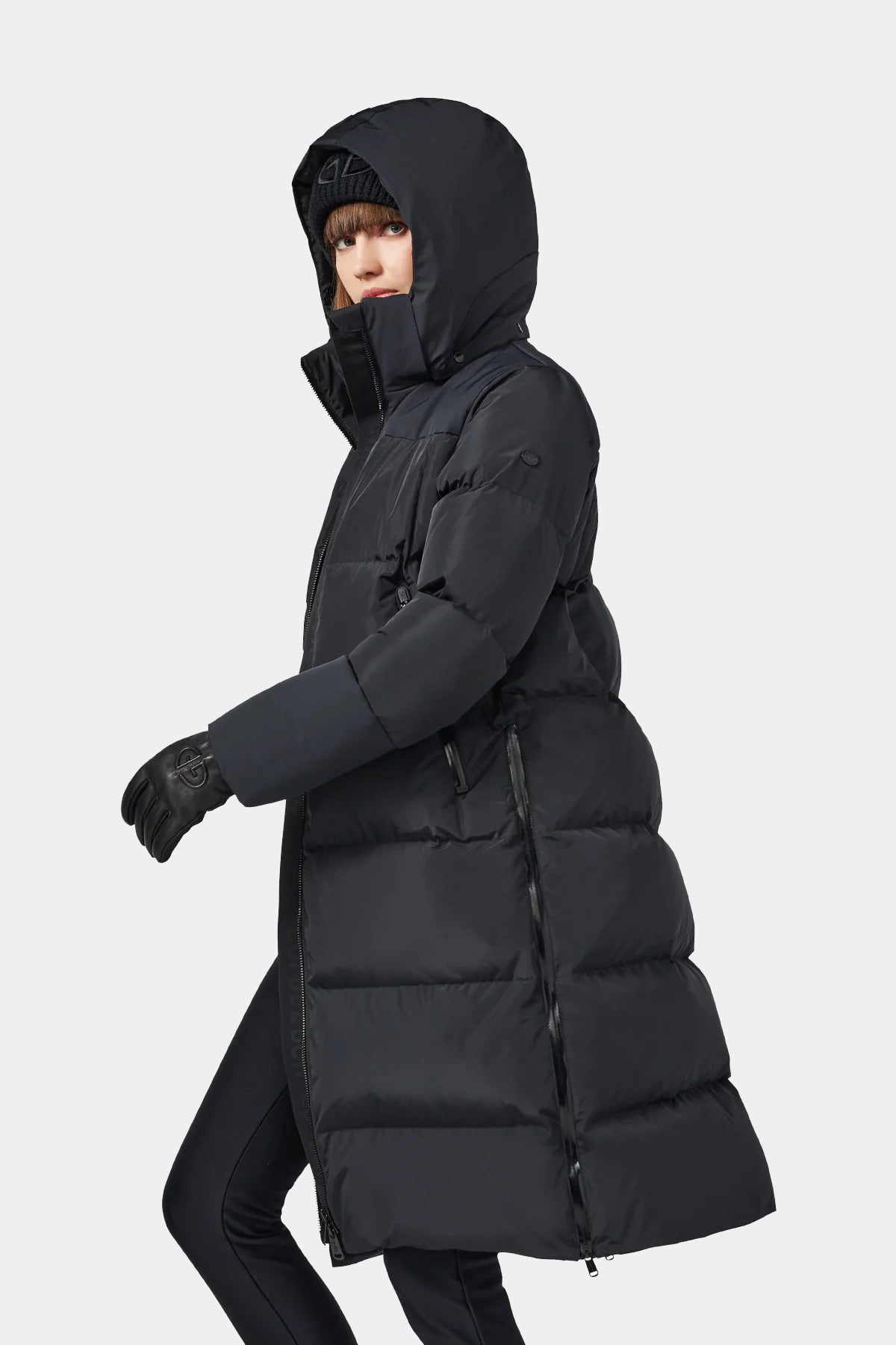 Czarny płaszcz damski SION jacket