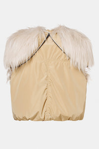Karmelowa kamizelka damska YARA bodywarmer