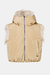 Karmelowa kamizelka damska YARA bodywarmer