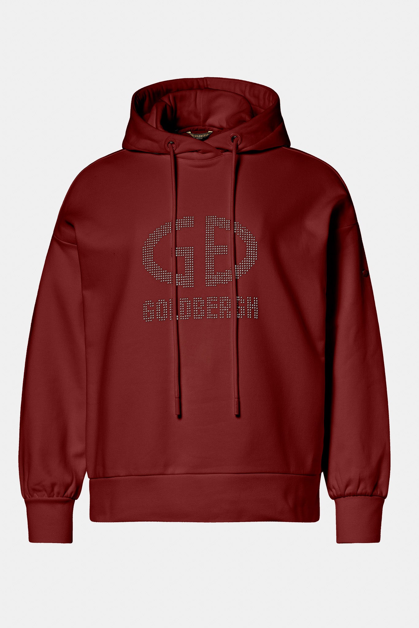 Bordowa bluza damska z kapturem GIORGIA hooded sweater