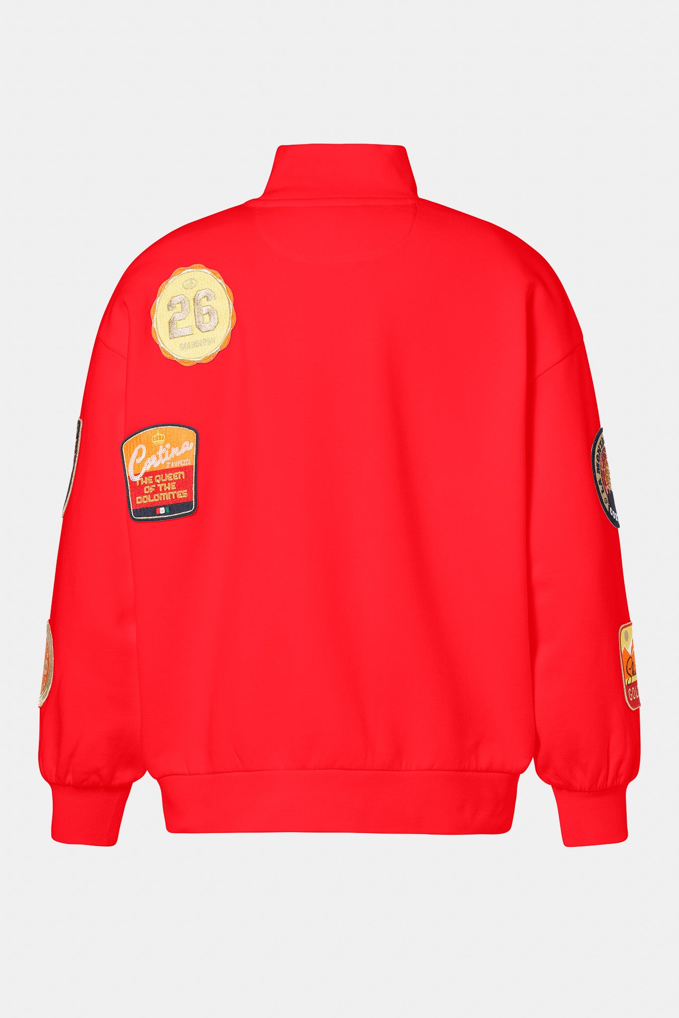 Women's sweatshirt with patches ROMA red