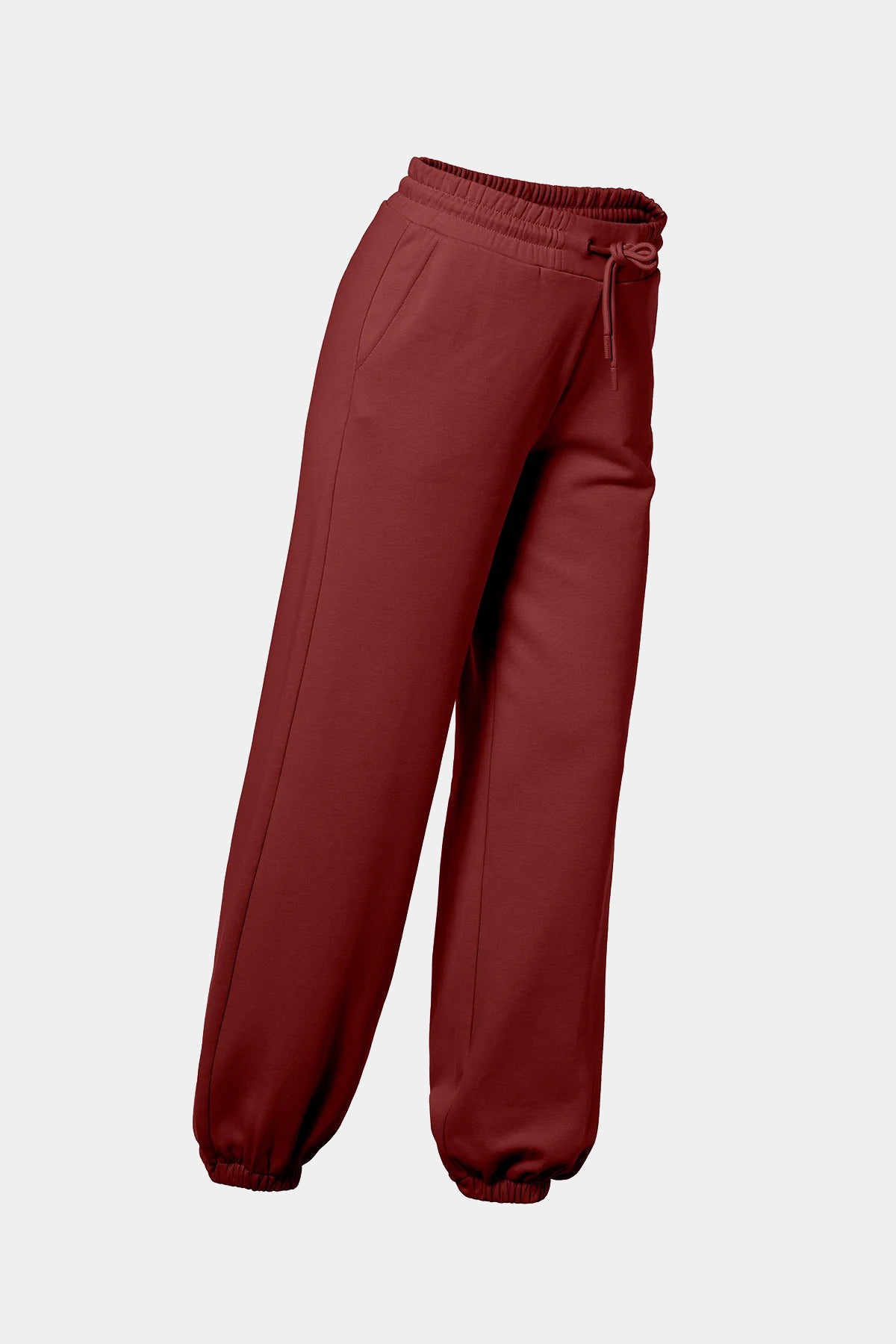 Bordowe spodnie dresowe DELFINA sweatpant