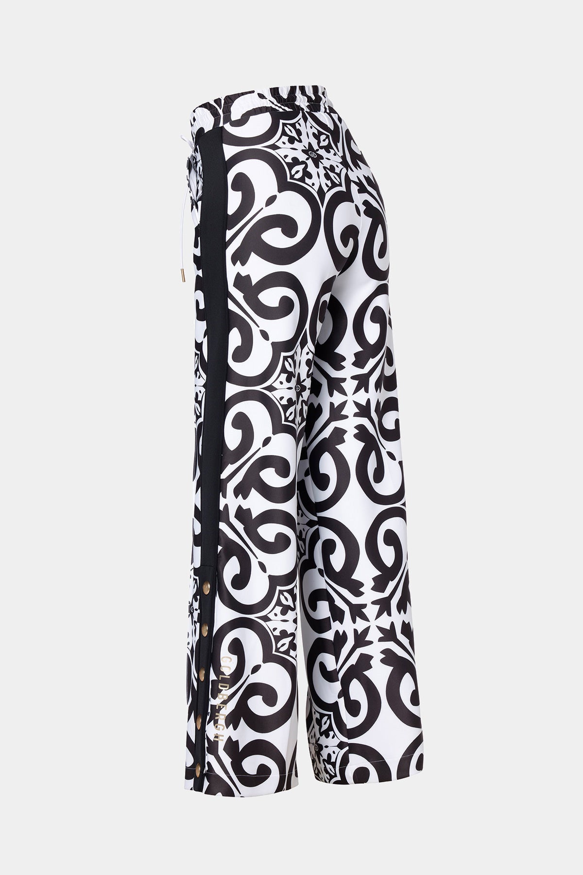 Czarno białe spodnie ALISIA track pants