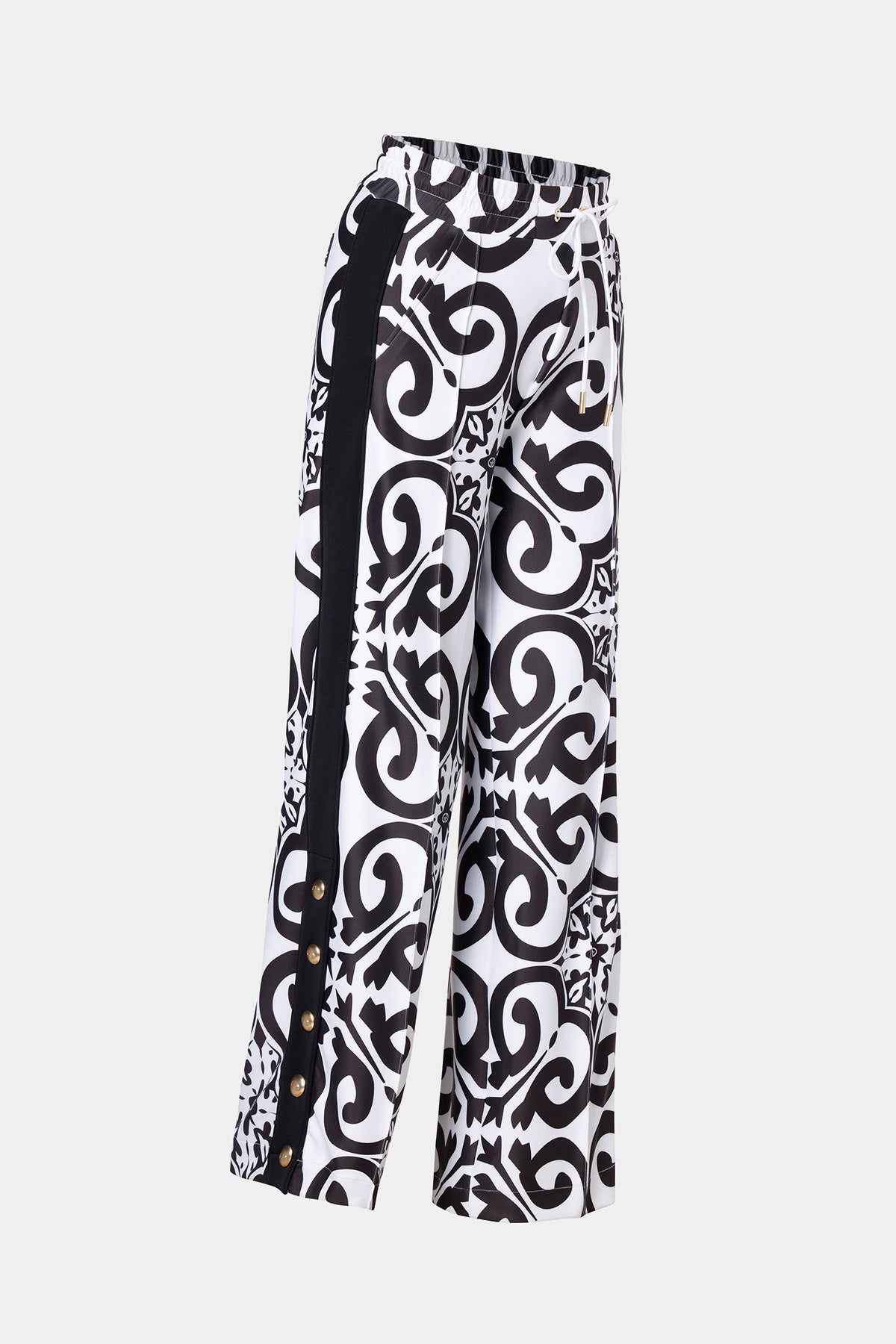 Czarno białe spodnie ALISIA track pants