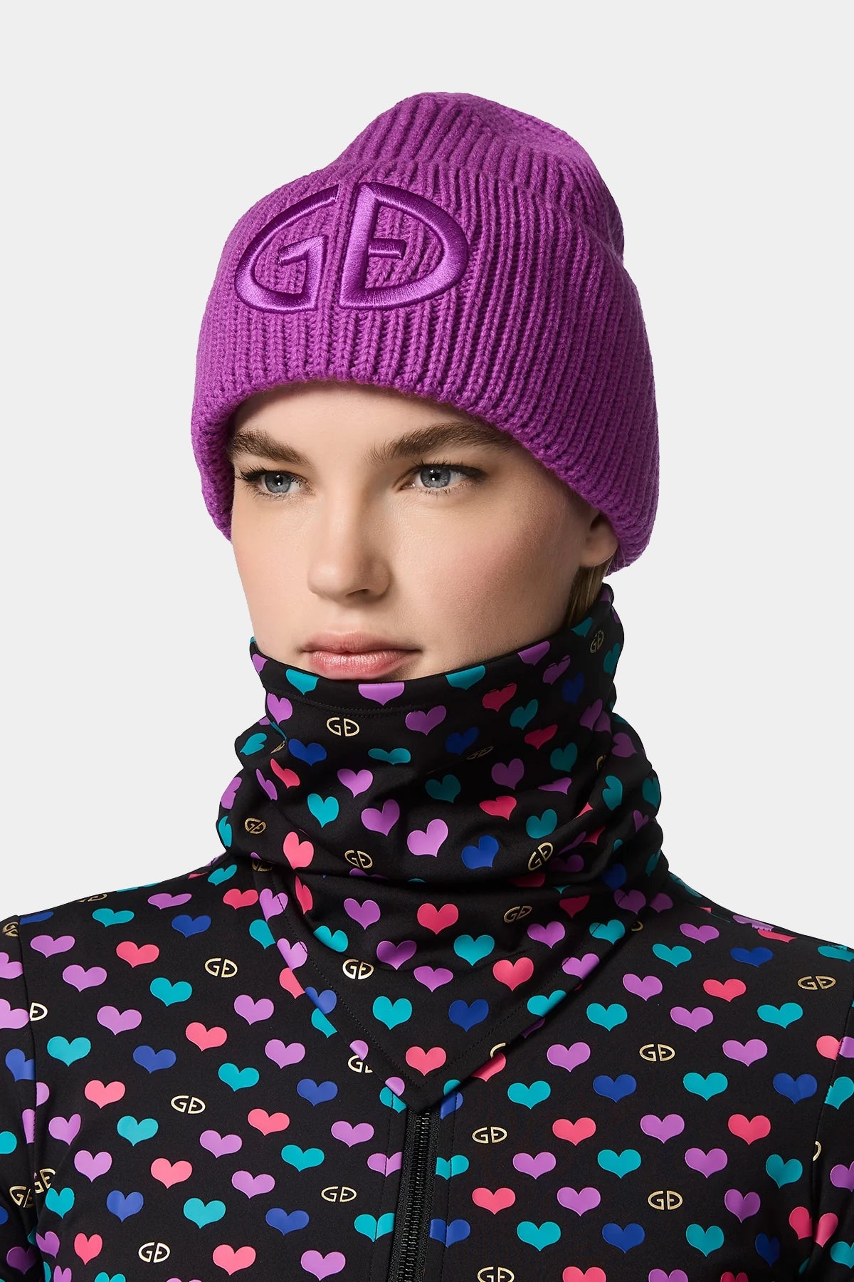 Fioletowa czapka damska VALERIE beanie