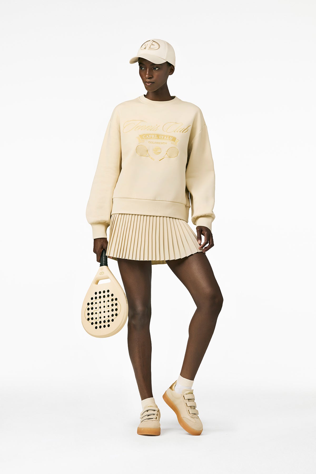 Jasnobeżowa czapka z daszkiem VALENCIA