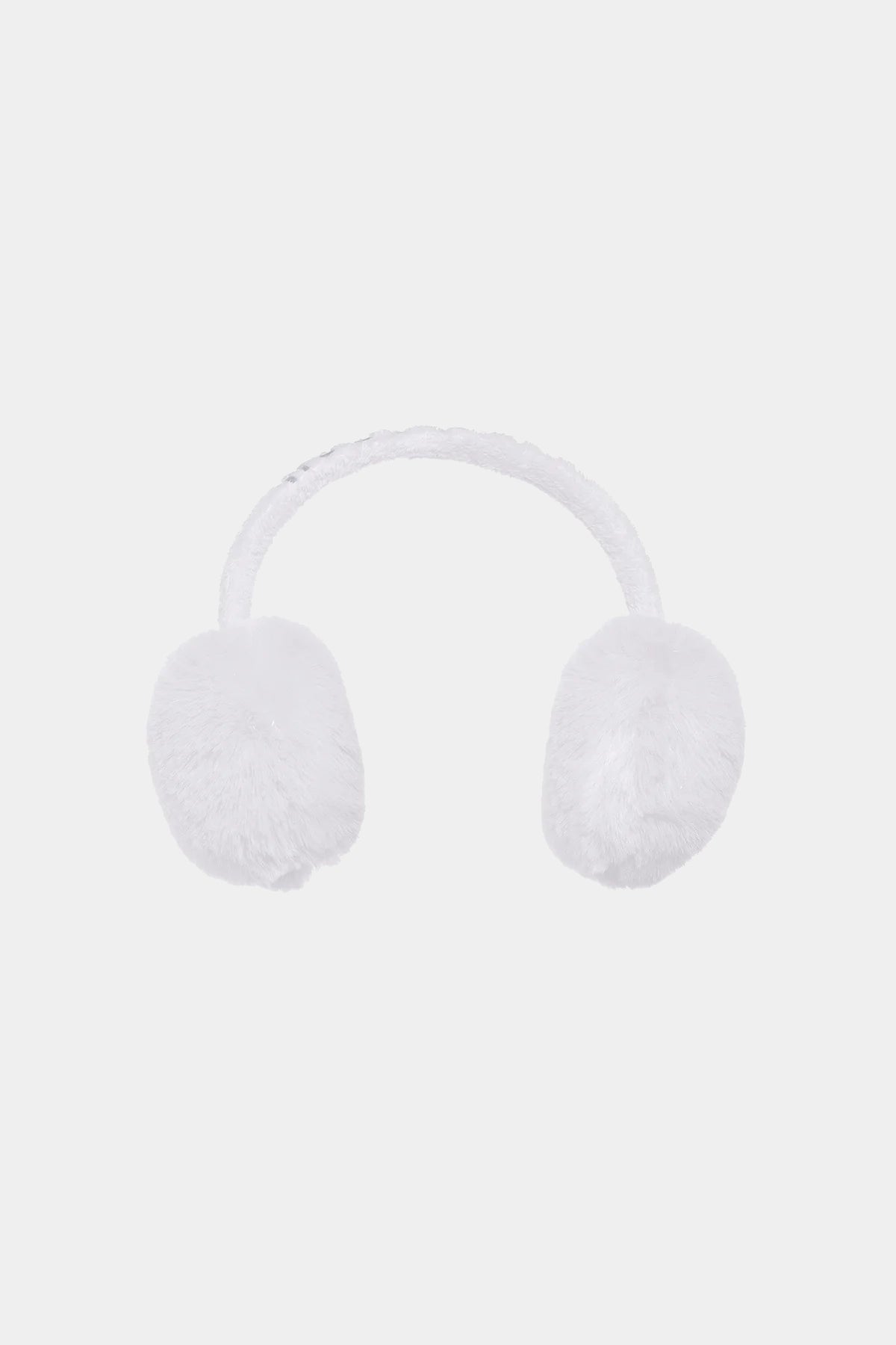 Białe nauszniki FLUFFY earwarmers