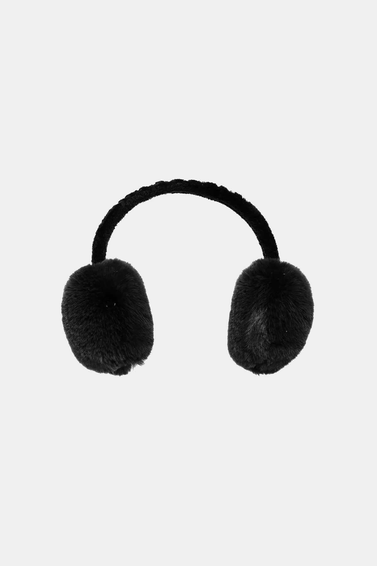 Czarne nauszniki FLUFFY earwarmers