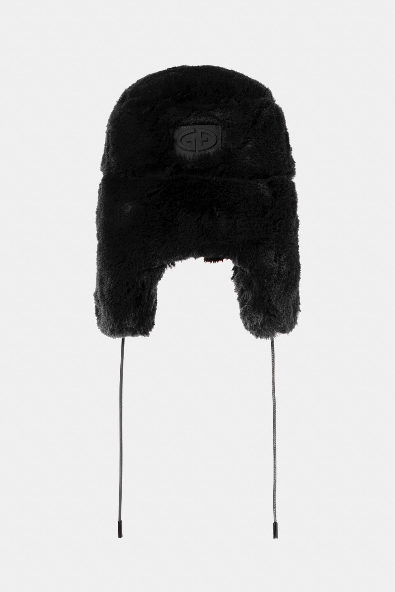 Czarna czapka damska CHER fluffy aviator hat