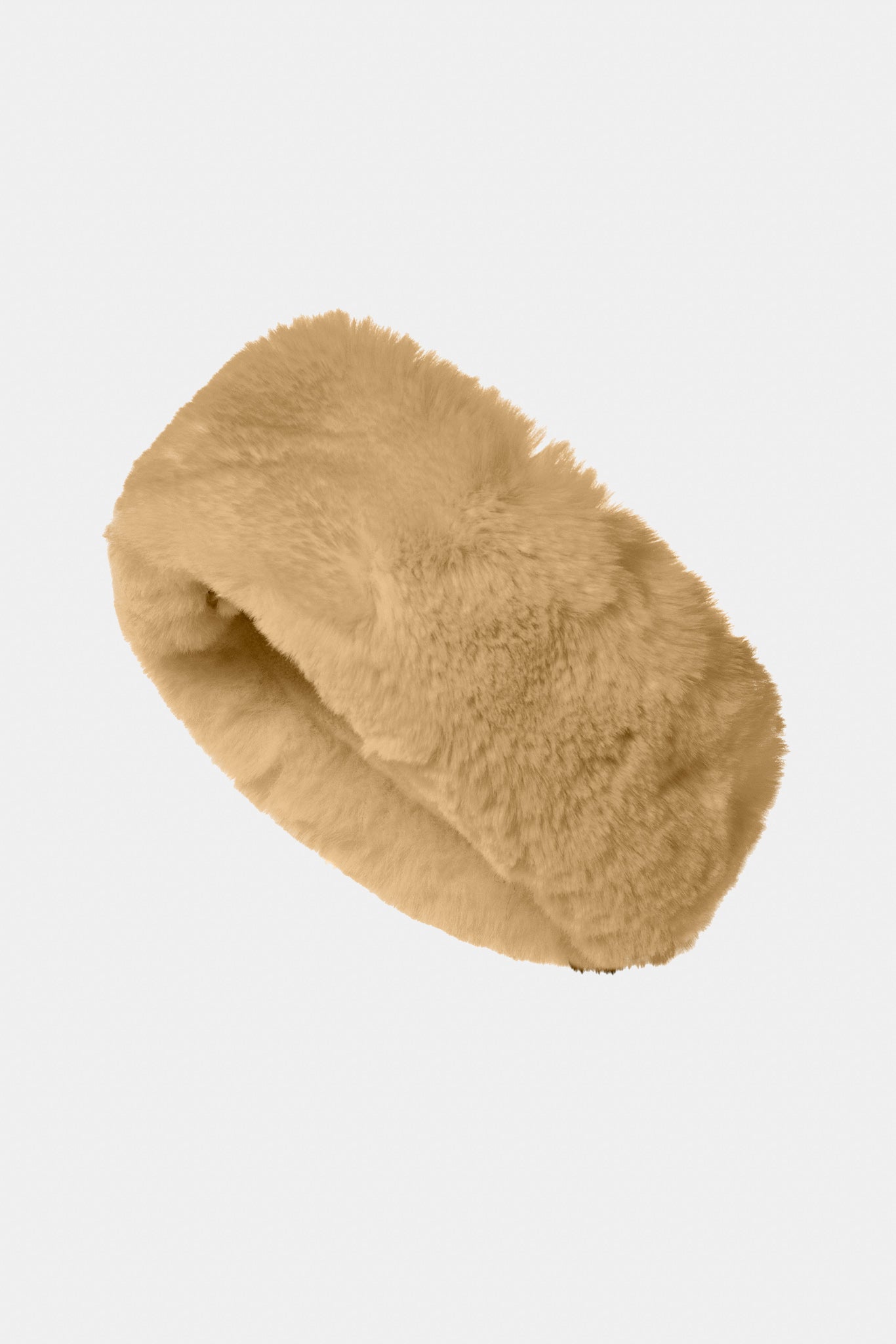 Beżowa opaska damska FROID fluffy headband