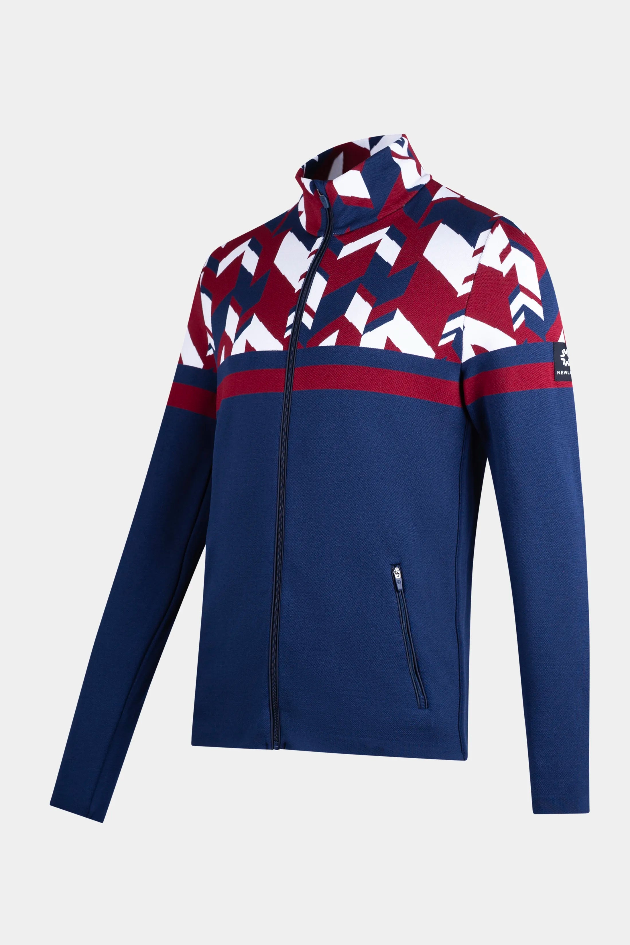 Męski golf rozpinany granatowy Back Bowls