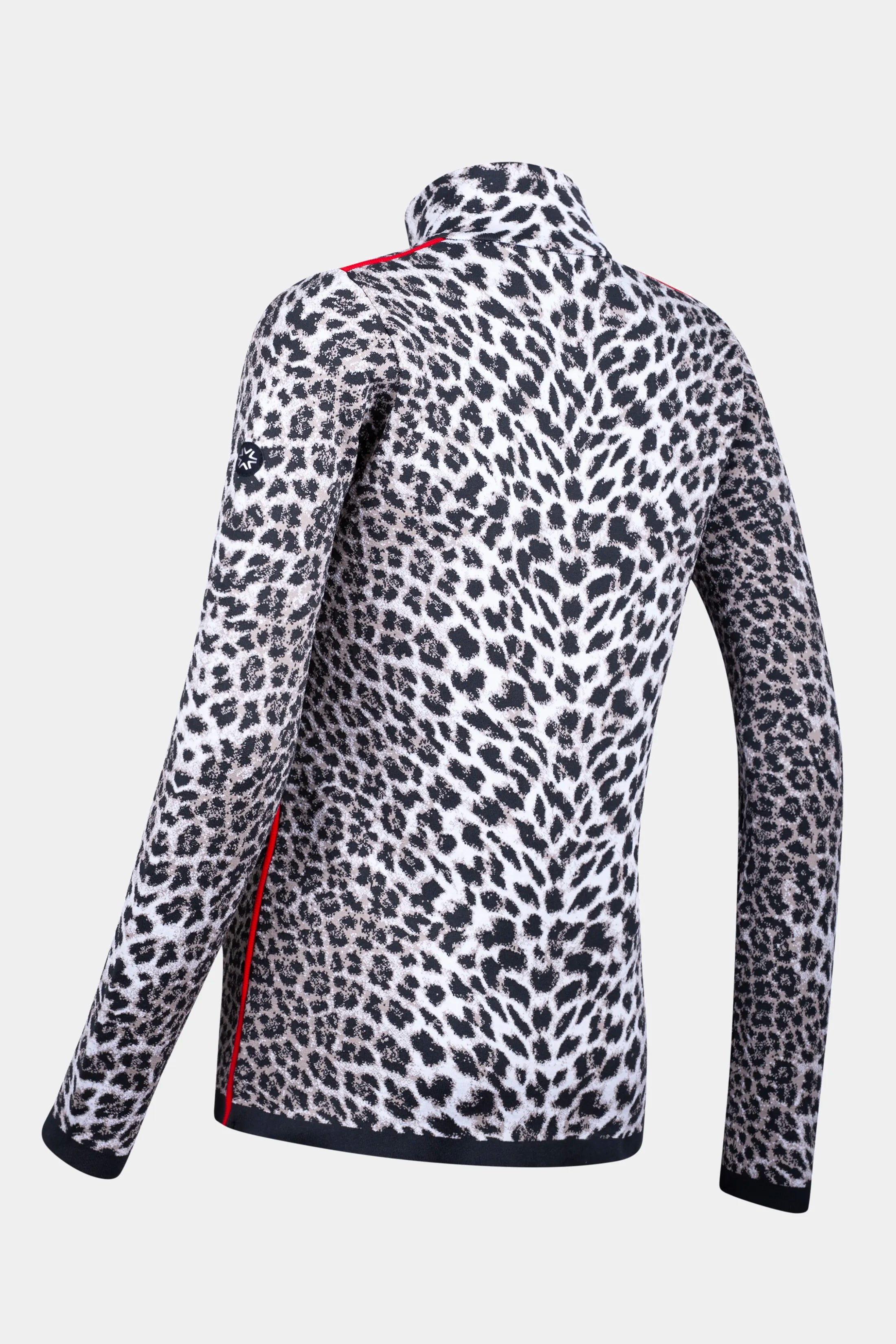 Damski golf 1/2 zip Girdwood w zwierzęcy print