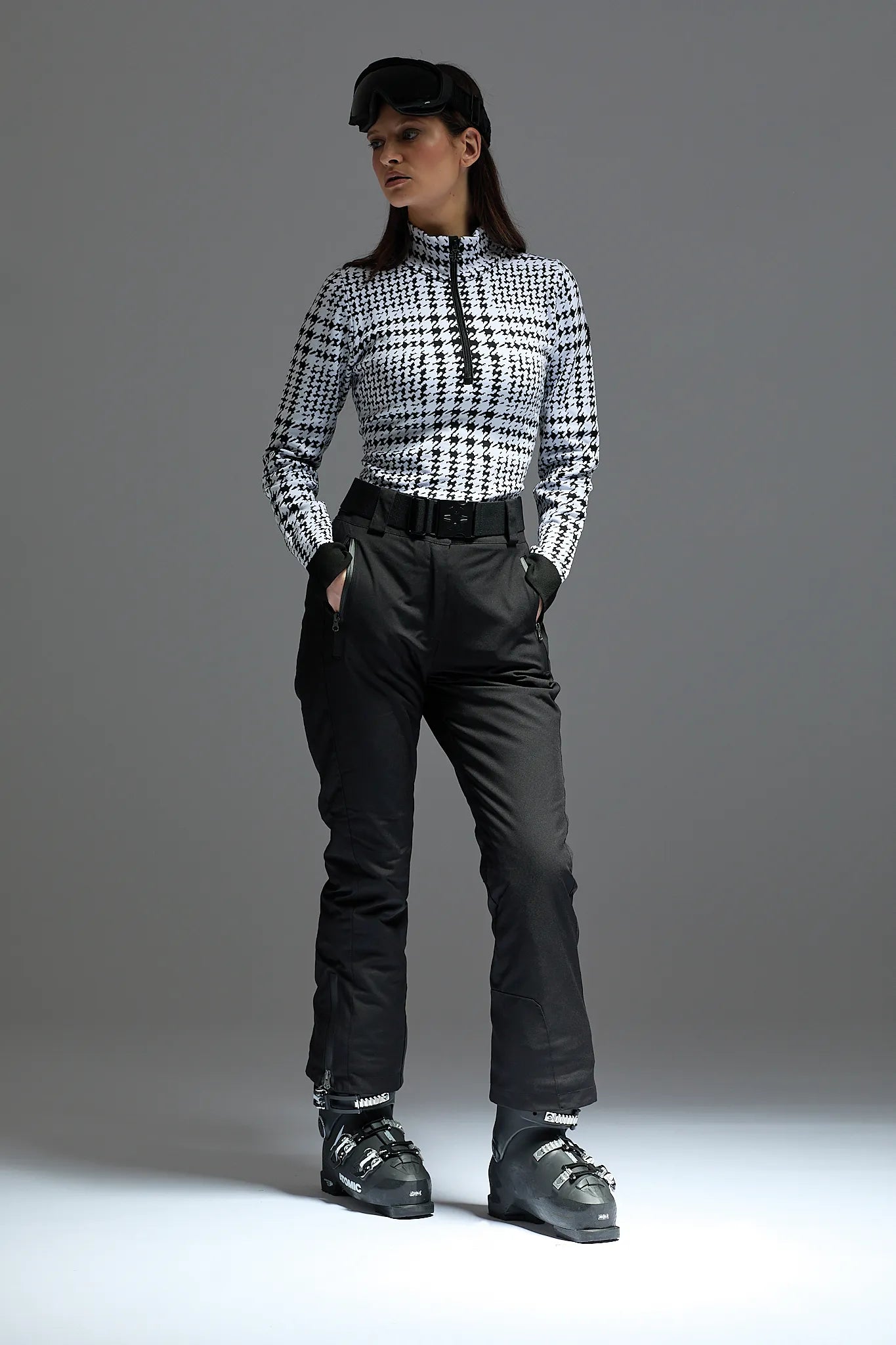 Golf damski 1/2 zip Madonna di Campiglio