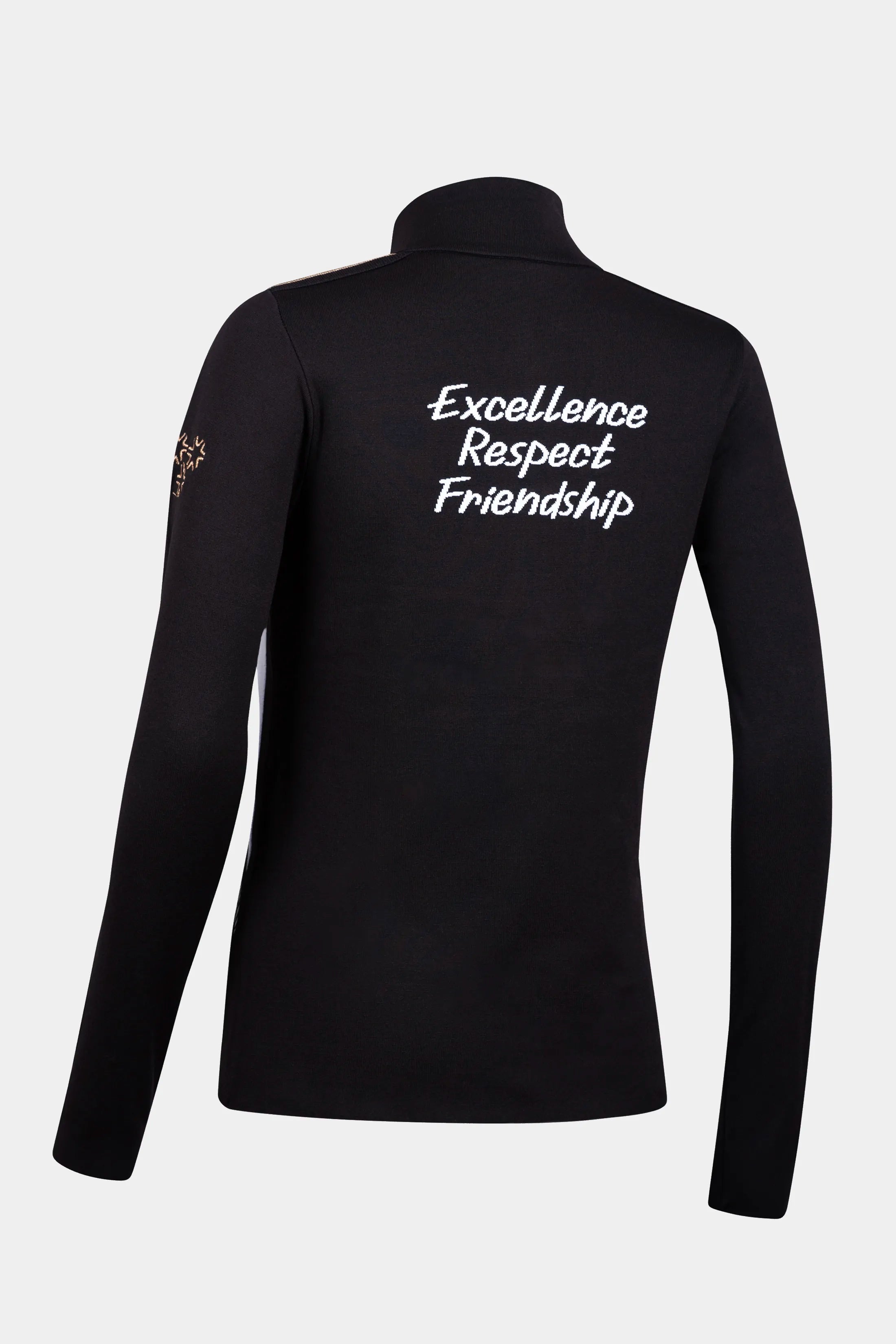 Damski golf 1/2 zip z narciarskim printem Teide