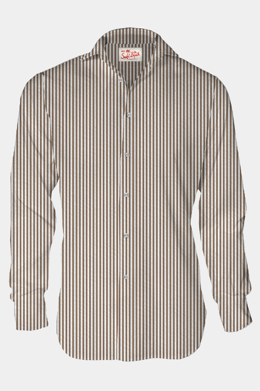 Koszula męska Pamplona Seersucker Stripes S 18