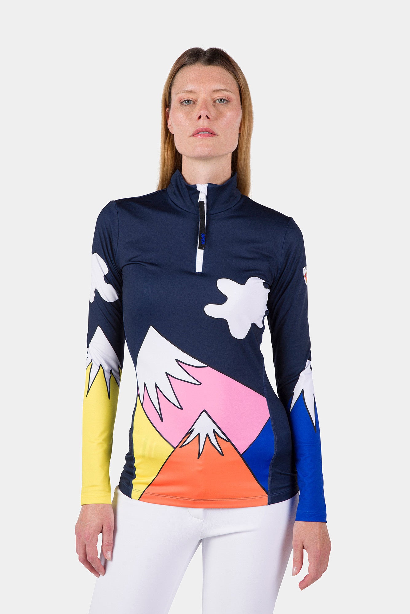 Koszulka damska W Booster 1/2 Zip Top