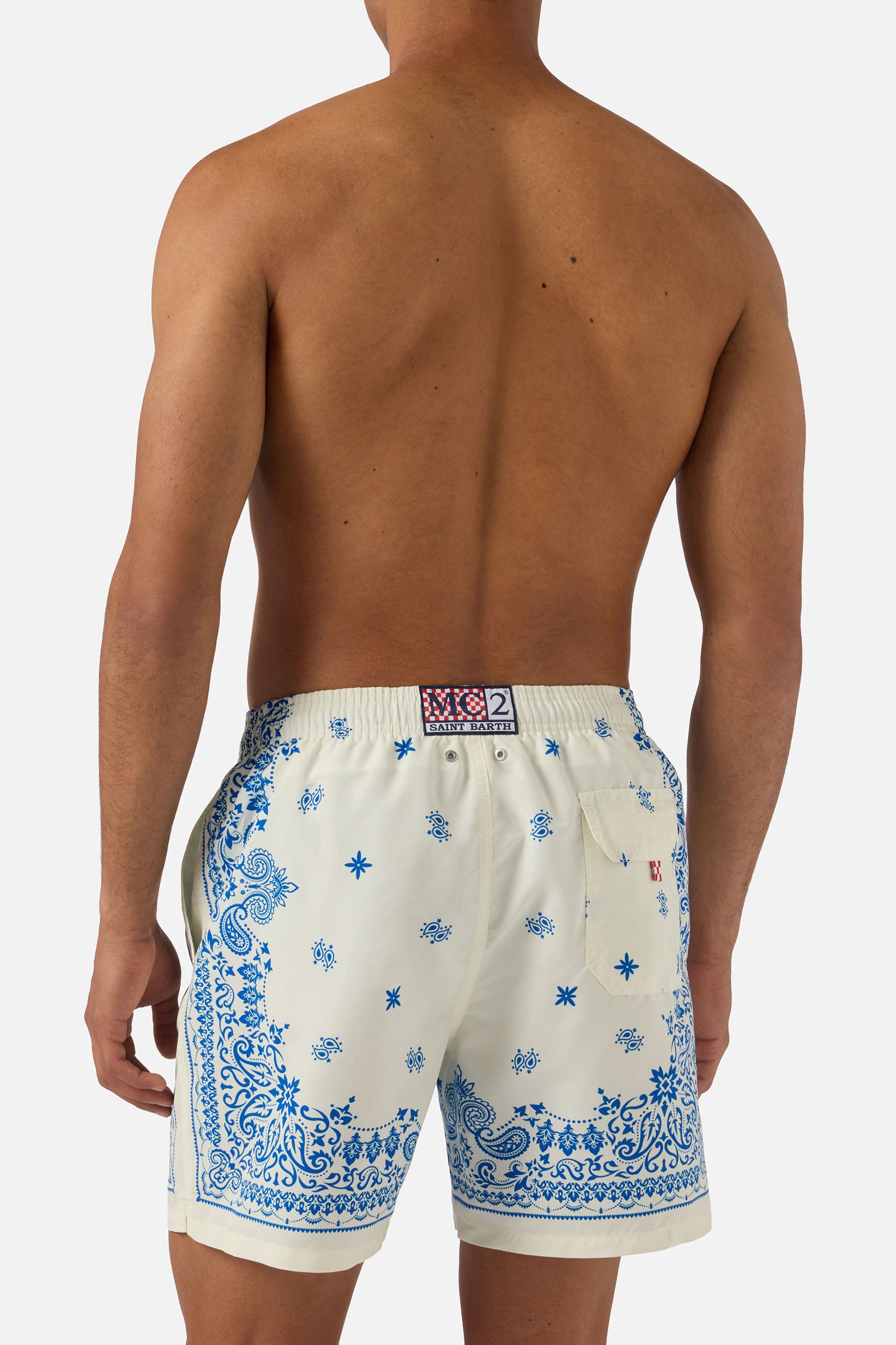 Szorty kąpielowe męskie Gustavia Placed Print Bandanna Paisley 10