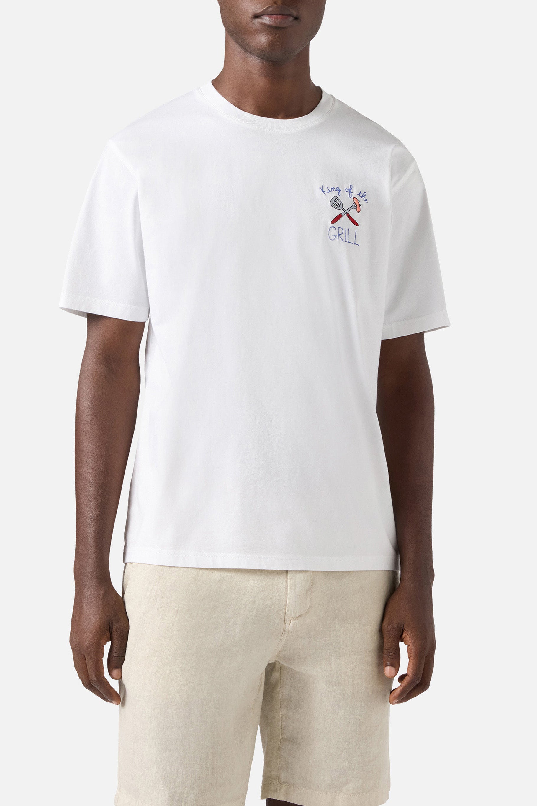 T-shirt męski Portofino Bbq King 01n Emb