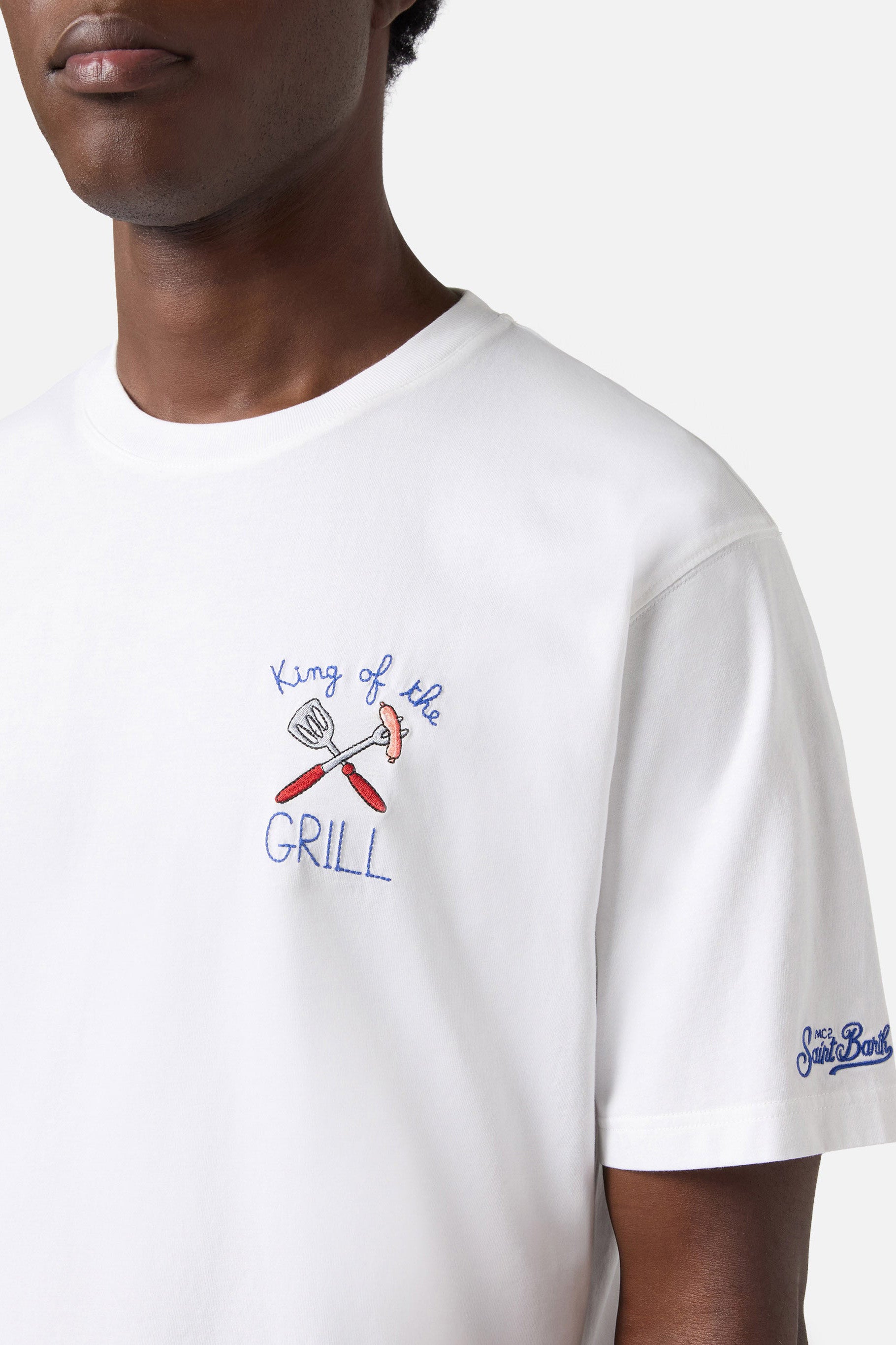 T-shirt męski Portofino Bbq King 01n Emb