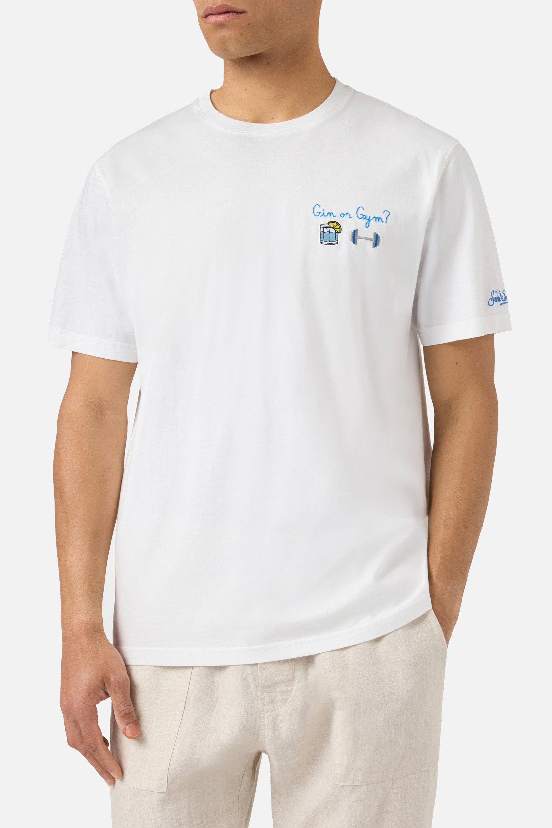T-shirt męski Portofino Gin Gym 01n Emb