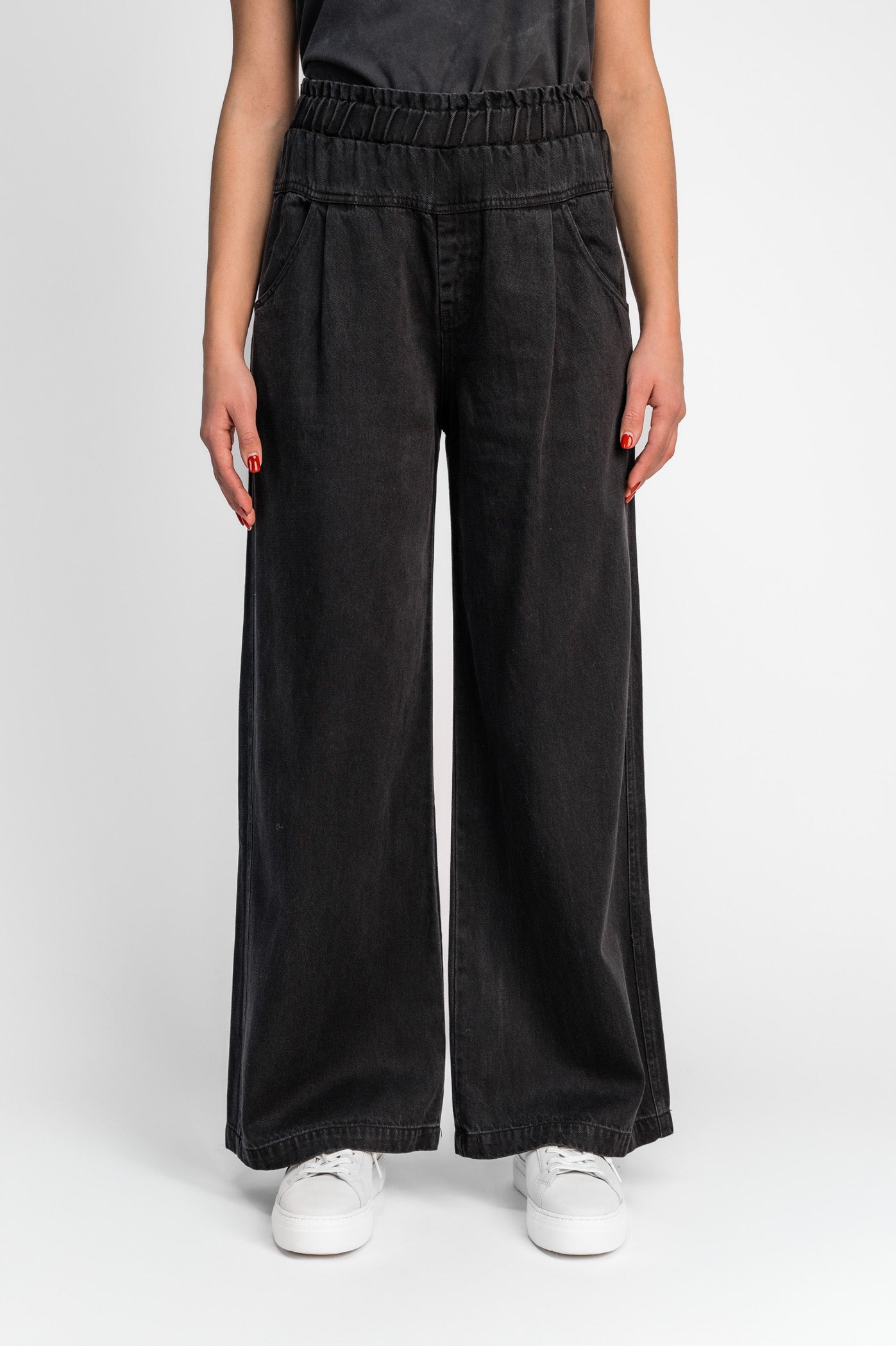 Spodnie damskie Denim Palazzo Pants