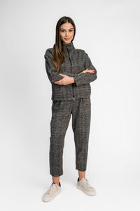 Bluza damska Check Jacquard Full-Zip Jacket