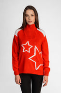 Khloe Women's Half Zip Wool Sweater