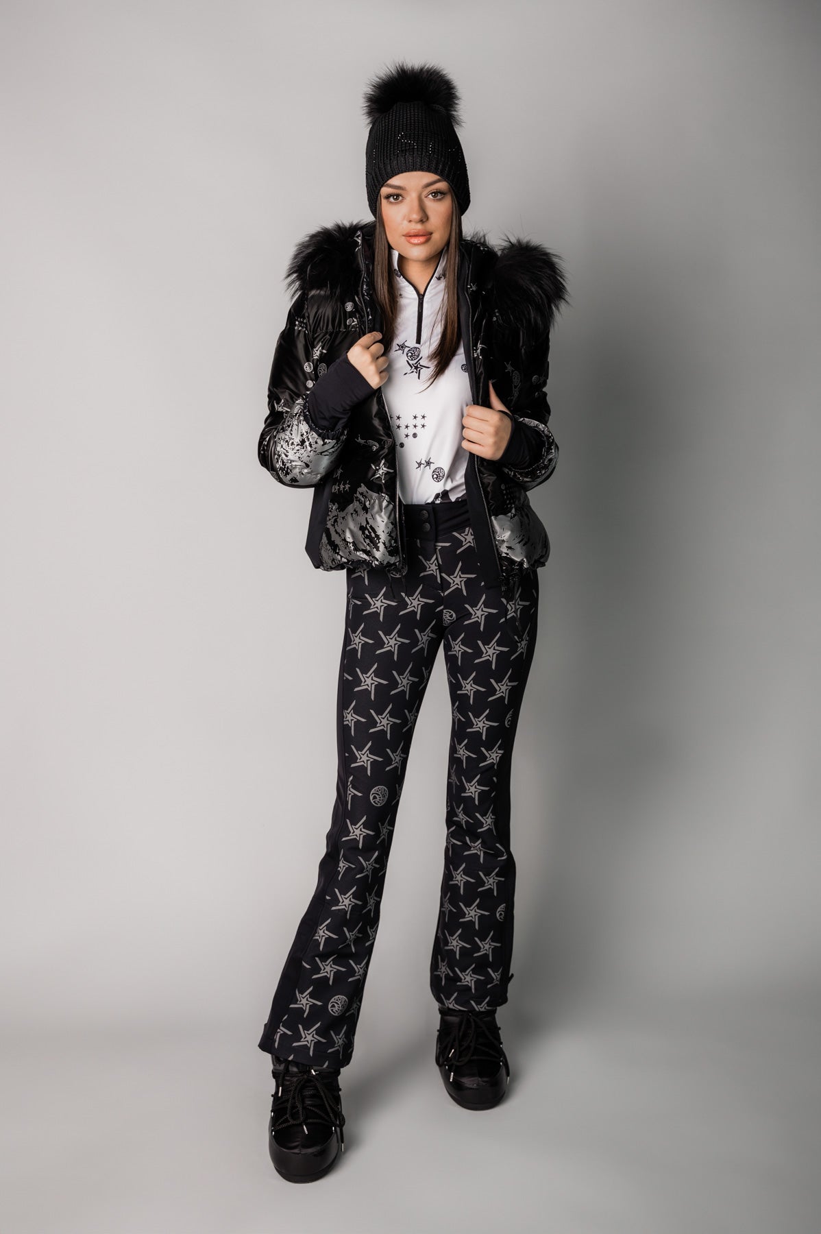 Women's Ski Jacket with Fur Sweden